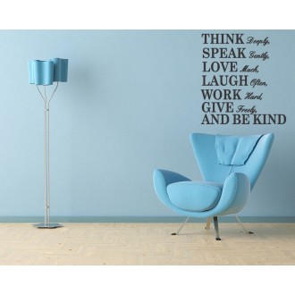 Think Deeply Wall Decal 